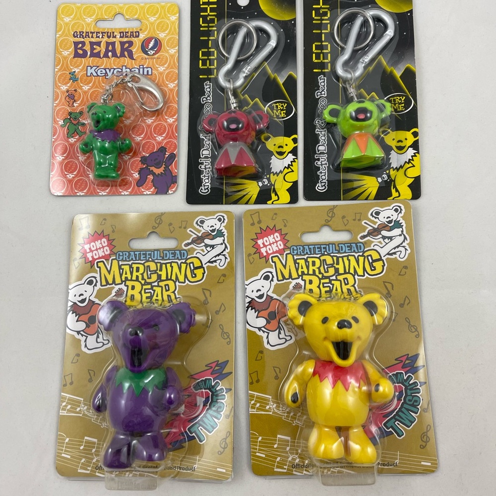 Grateful Dead Dancing Bear keychains & Marching